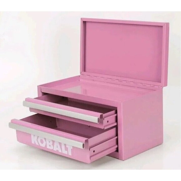 Brand New Pink‎ 25th Anniversary Kobalt Mini Tool Box - Picture 1 of 4